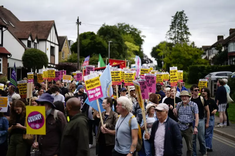 Anti-Racism Protesters Clash with Far-Right Outside Epping Migrant Hotel