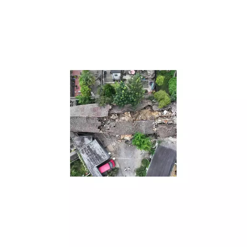 Brighton Building Collapse: Emergency Services Rush to Scene as Structure Completely Crumples