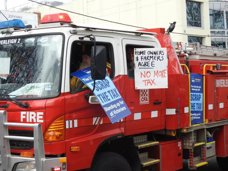 CFA Victoria Firefighters Caught in Political Storm After Displaying Liberal Party Signs at Melbourne Protest