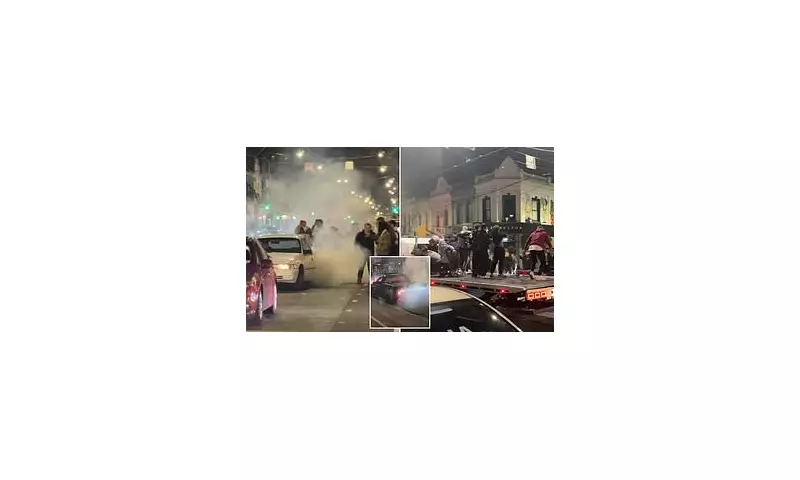 Chaos on Chapel Street: Melbourne Hoon Drivers Spark Outrage with Dangerous Burnouts
