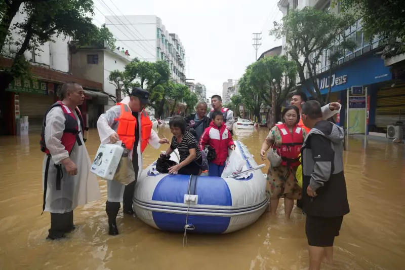 China's Baoding City Evacuates Over 10,000 Residents Amid Severe Flooding