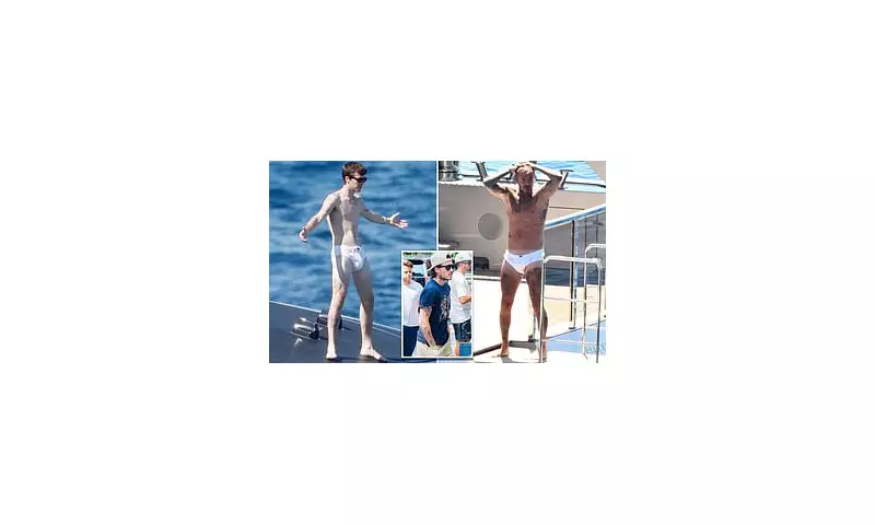 Cruz Beckham Channels Dad David's Iconic Speedo Look as Brothers Romeo and Brooklyn Miss Out on Luxury Yacht Fun