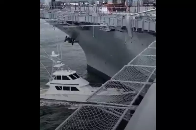 Dramatic Boat Collision Near USS Midway Museum in San Diego Leaves Multiple Injured