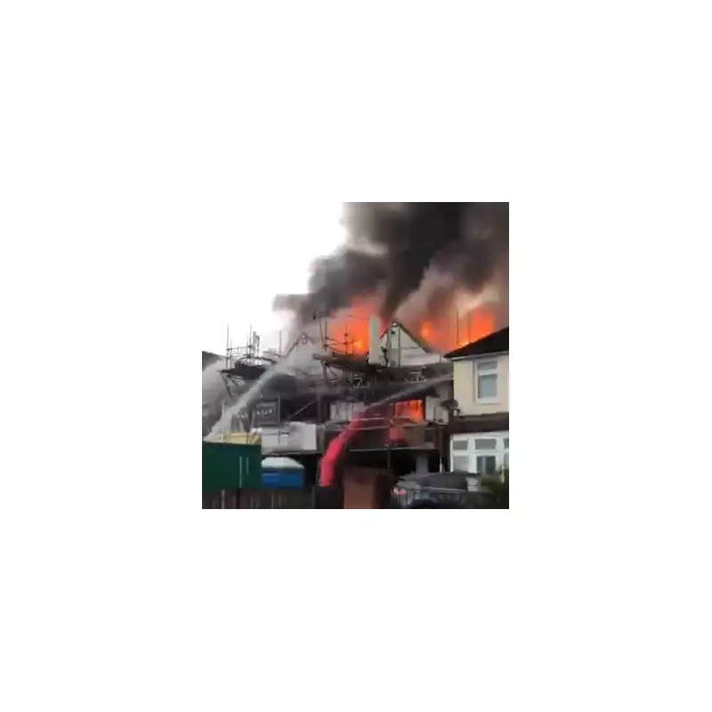 Dramatic Fire Engulfs Sidcup Home: Emergency Services Battle Blaze as Residents Evacuate
