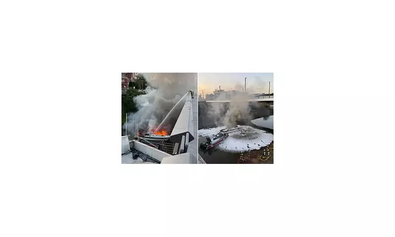 Dramatic Moment Luxury Yacht Explodes in Flames – Couple Rushed to Hospital