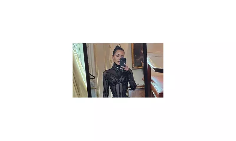 Kim Kardashian Stuns in Sheer Mugler Corset, Sparks Flirty Reactions from A-Listers