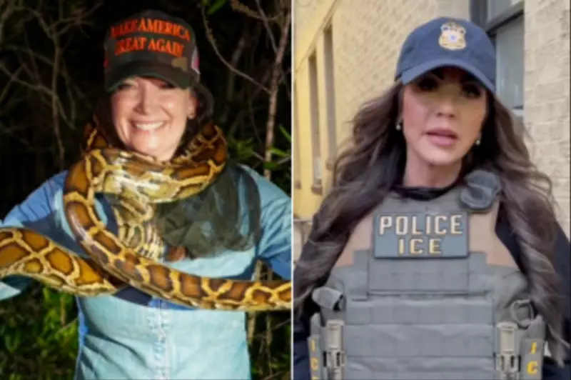 Kristi Noem's 'Ice Barbie' Nickname Sparks Controversy Amid Snake Photo Backlash