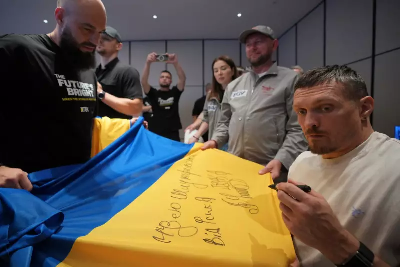Oleksandr Usyk's Emotional Tribute to Ukraine at London's Wembley Stadium