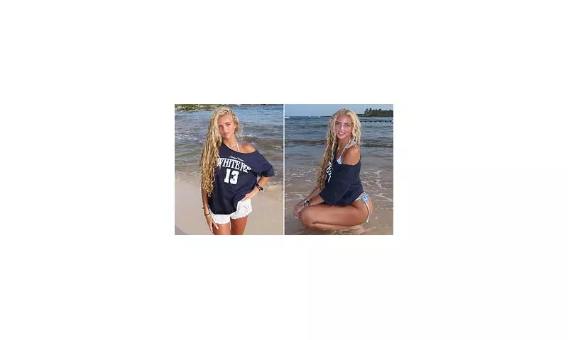 Princess Andre Stuns in Stylish Crochet Shorts During Beach Day in Mexico