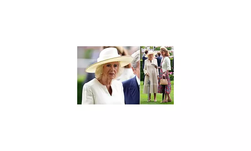 Queen Camilla Stuns in Elegant White Ensemble at King George Racing Weekend