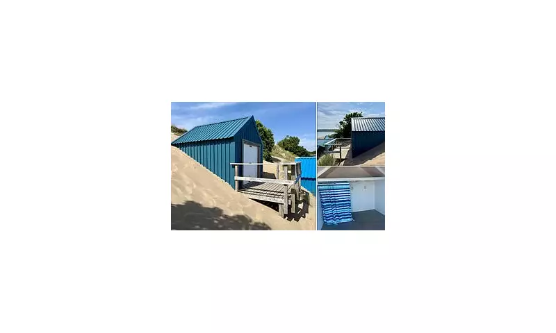 Quirky Beach Hut Buried in Sand Dune Hits the Market in Abersoch for £275,000