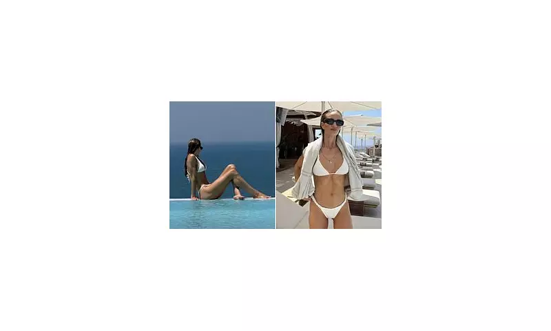 Rosie Huntington-Whiteley Stuns in Plunging White Bikini During Turkish Getaway