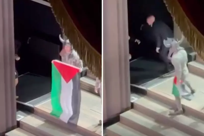 Royal Opera House Disrupted as Pro-Palestine Protesters Wave Flags During Performance