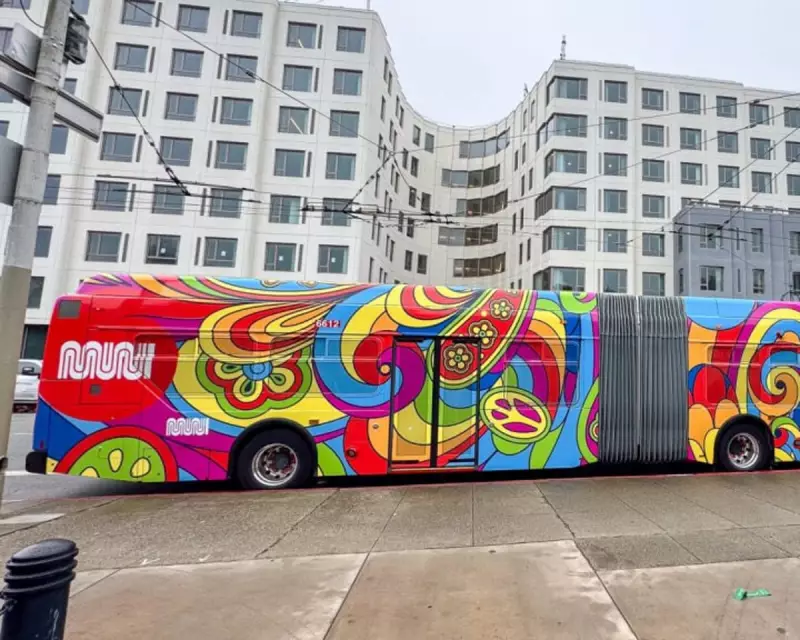 San Francisco's Public Transport Gets a Groovy Makeover with Grateful Dead-Themed Buses and Trains