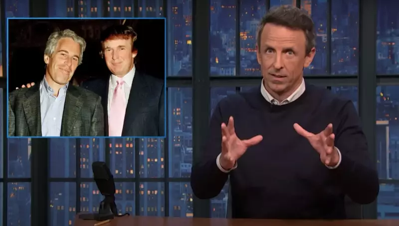 Seth Meyers Drops Bombshell Jokes on Trump-Epstein Ties in Latest Monologue
