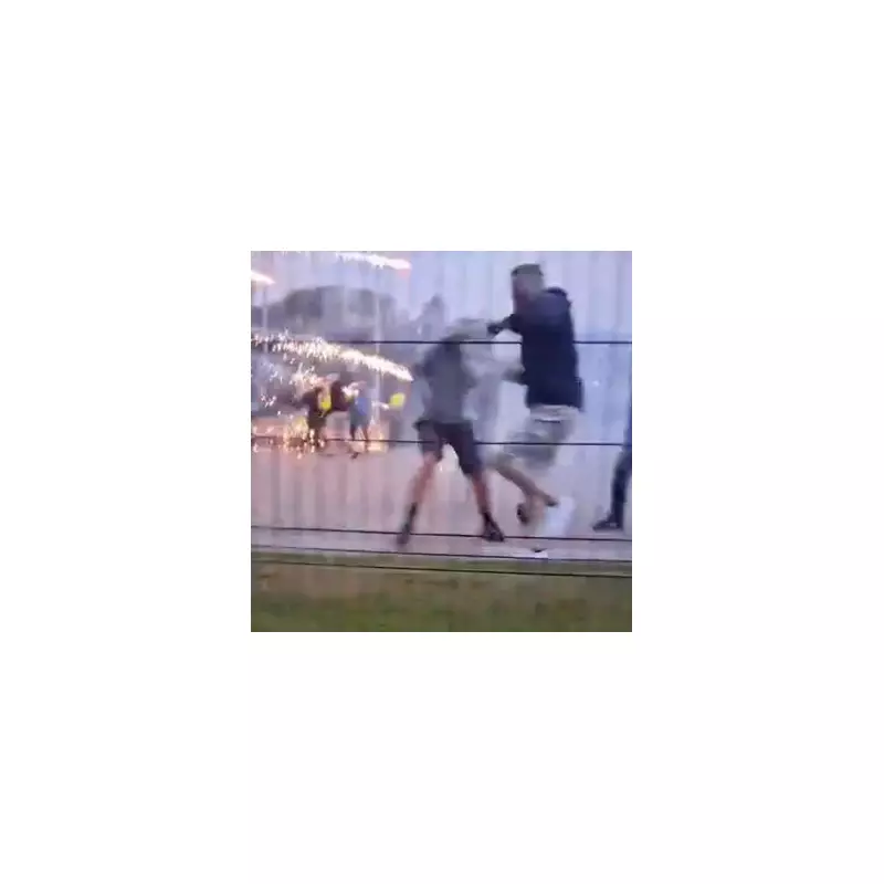 Shocking Footage: Bohemians vs Derry City Football Thugs Clash in Violent Pitch Invasion