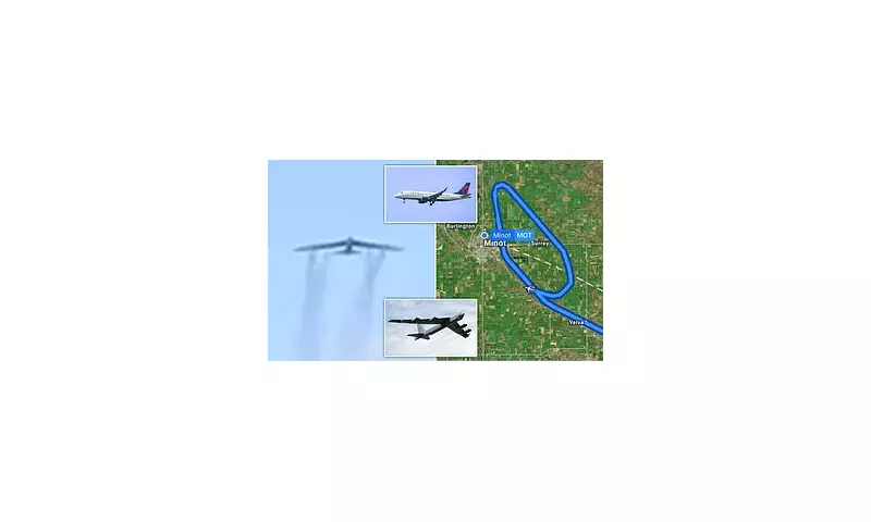 Shocking Footage Shows Delta Passenger Jet Making 'Aggressive' Move Near US B-52 Bomber Over UK Skies