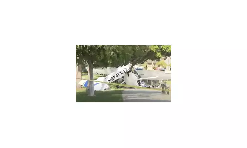 Shocking Mid-Air Collision: Seven Hospitalised After Plane Crashes into Car Near Florida Airport