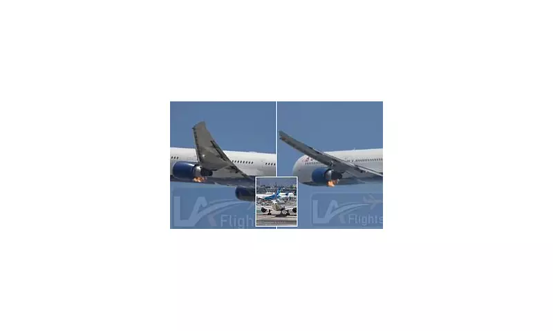 Shocking Moment: Delta Airlines Boeing Catches Fire Mid-Flight Over Los Angeles