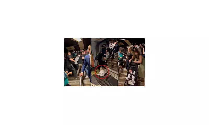 Shocking Tube Station Brawl: Man Dumps Toddler on Floor During Violent Clash