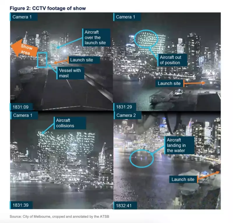 Strong Winds Cause 427 Drones to Plunge into Yarra River During Women's World Cup Light Show
