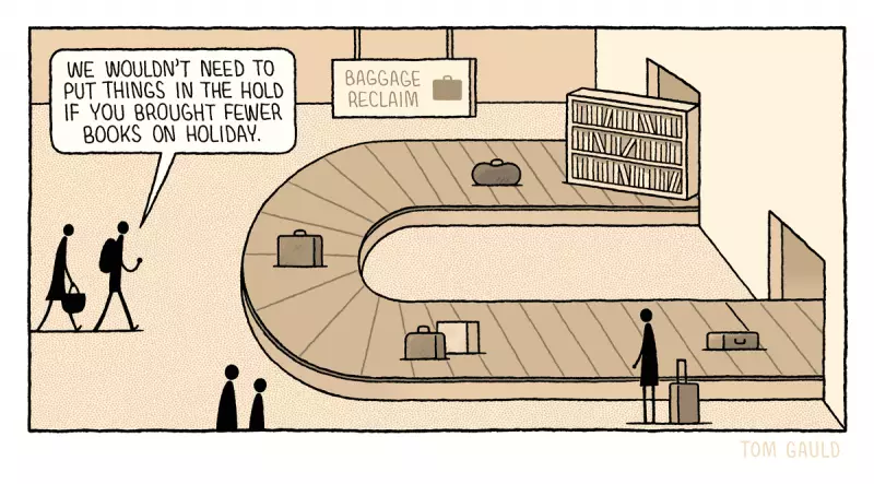 Tom Gauld's Hilarious Take on Holiday Packing – A Cartoonist's Struggle