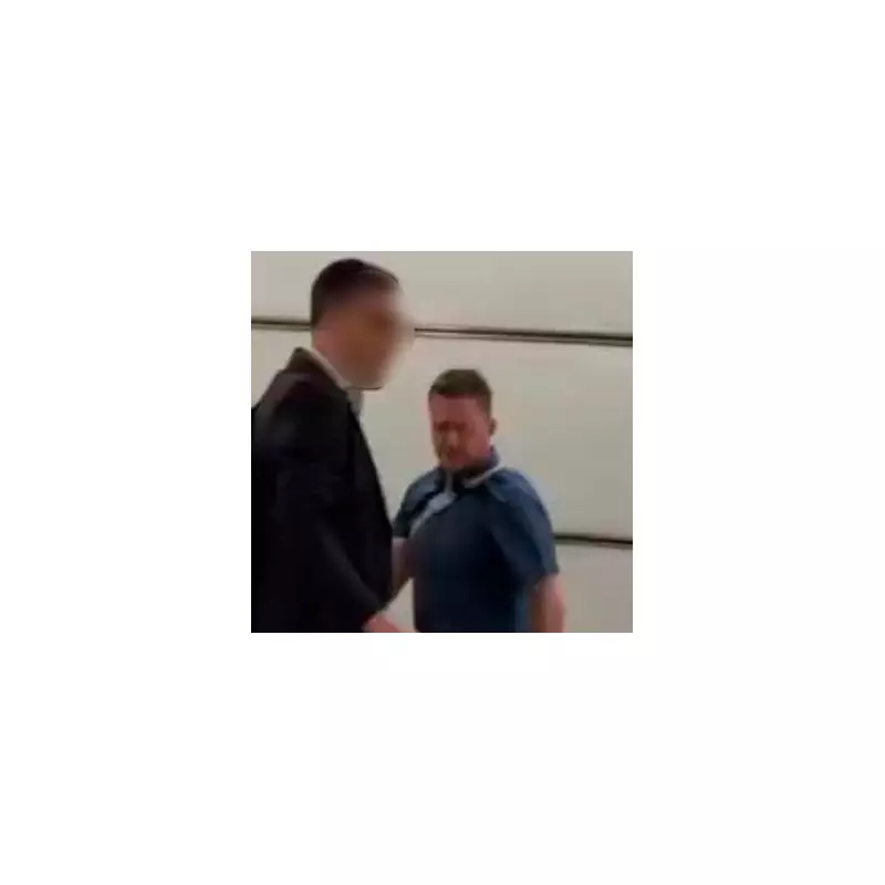 Tommy Robinson in Brawl: Far-Right Activist Punched by Elderly Man in Shocking Footage