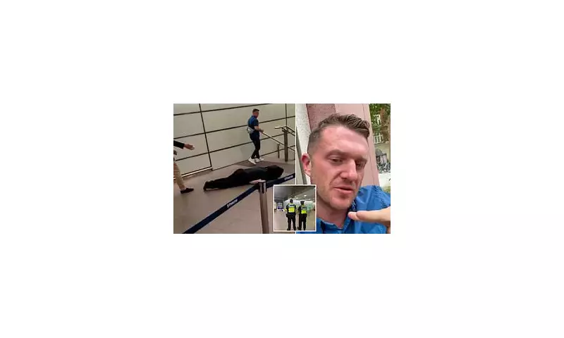 Tommy Robinson Incident at St Pancras: Man Left Unconscious as Activist Flees UK