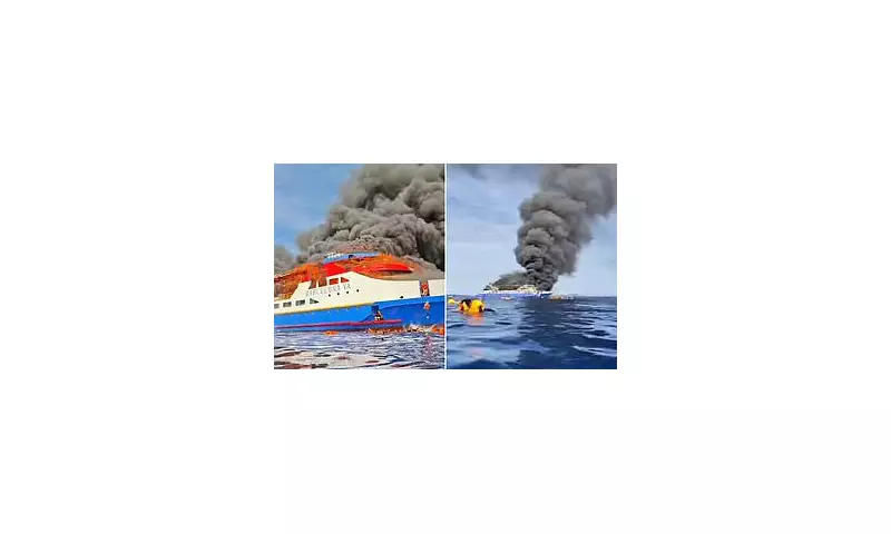 Tragedy at Sea: Five Dead as Ferry Bursts into Flames in Indonesia – Desperate Passengers Leap Overboard