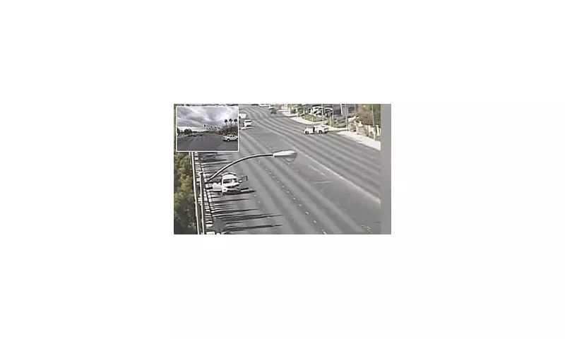 Tragedy in Las Vegas: Boy Critically Injured by Flying Asphalt Through Car Window