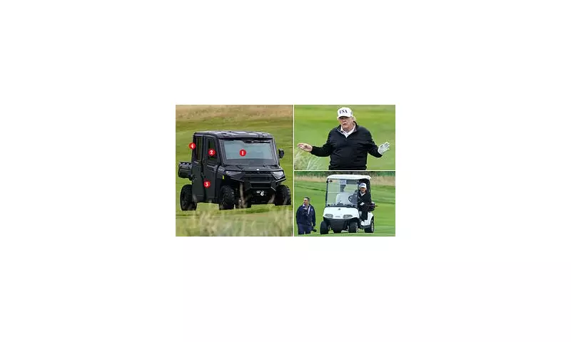 Trump's Armour-Plated Golf Buggy Spotted at Royal Turnberry: Inside the 'Golf Force One'