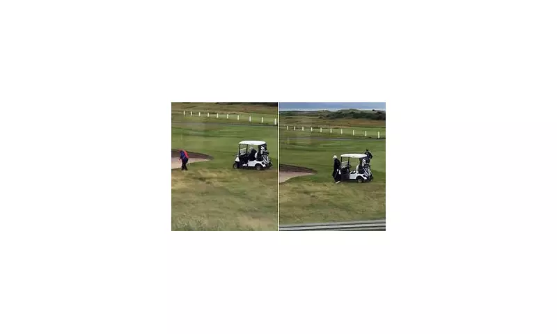 Trump's Golf Caddie Drops Ball in Prize Spot – Shocking Blunder Caught on Camera