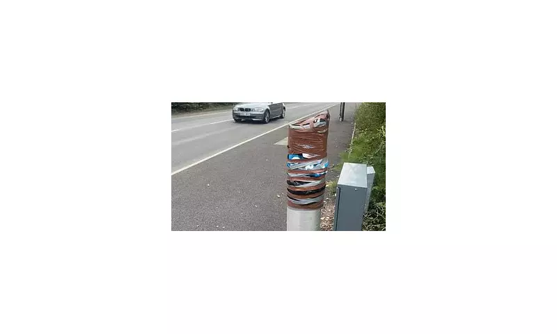 UK's Most Notorious Speed Camera Chopped Down by Angry Motorists After Racking Up £1M in Fines