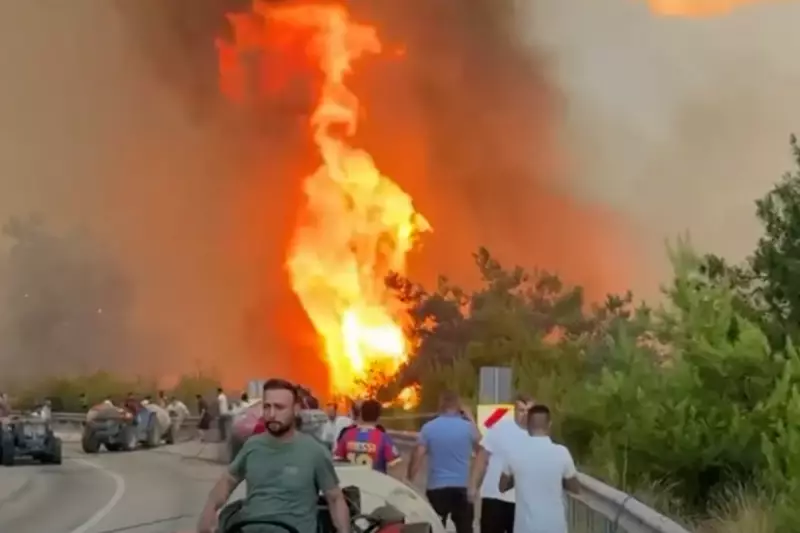 Wildfires Rage in Turkey and Greece: Blaze Near Bursa Threatens Villages