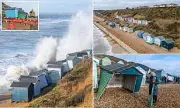 £1 Million Cliffside Beach Huts Removed Over Safety Fears as Erosion Threatens Coastal Town