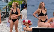 Becky Hill Stuns in Bikini During Lavish Lake Como Hen Do