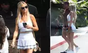 Christina Haack flaunts flirty tennis skirt with new beau Chris Larocca in stylish outing