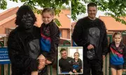 Dad in Gorilla Suit Picks Up Daughter from School – Hilarity Ensues!