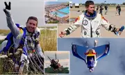 Daredevil Felix Baumgartner in Paragliding Horror: Legendary Skydiver Survives Terrifying Hotel Pool Crash