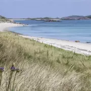 Discover the UK's Hidden Gem: Porthcurno Beach with Its Crystal-Clear Waters and Golden Sands