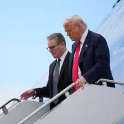 Donald Trump's Controversial UK Visit: Journalist Mikey Smith Follows Ex-President Amid Protests