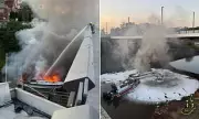 Dramatic Moment Luxury Yacht Explodes in Flames – Couple Rushed to Hospital