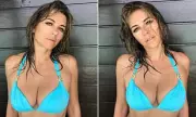 Elizabeth Hurley Stuns in Busty Blue Bikini at 58 – Age-Defying Beauty Secrets Revealed!