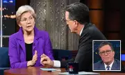Elizabeth Warren Slams Paramount and CBS Over Cancellation of Stephen Colbert's Late Night Show