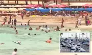 Hawaii's Waikiki Beach: Swimmers and Sunbathers Defy Tsunami Warning Amidst Rising Tensions