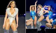 Jennifer Lopez Stuns in Shimmering Silver Leotard During Tour Rehearsal