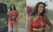 Maya Jama Stuns in a Busty Cut-Out Dress as She Returns to Love Island Villa to Shake Things Up