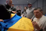 Oleksandr Usyk's Emotional Tribute to Ukraine at London's Wembley Stadium