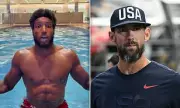 Olympic Legend Michael Phelps Takes Baltimore Ravens Players for a Swim in Hilarious Training Session