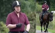 Prince Andrew Spotted in Thoughtful Mood During Weekly Horse Ride at Windsor Estate